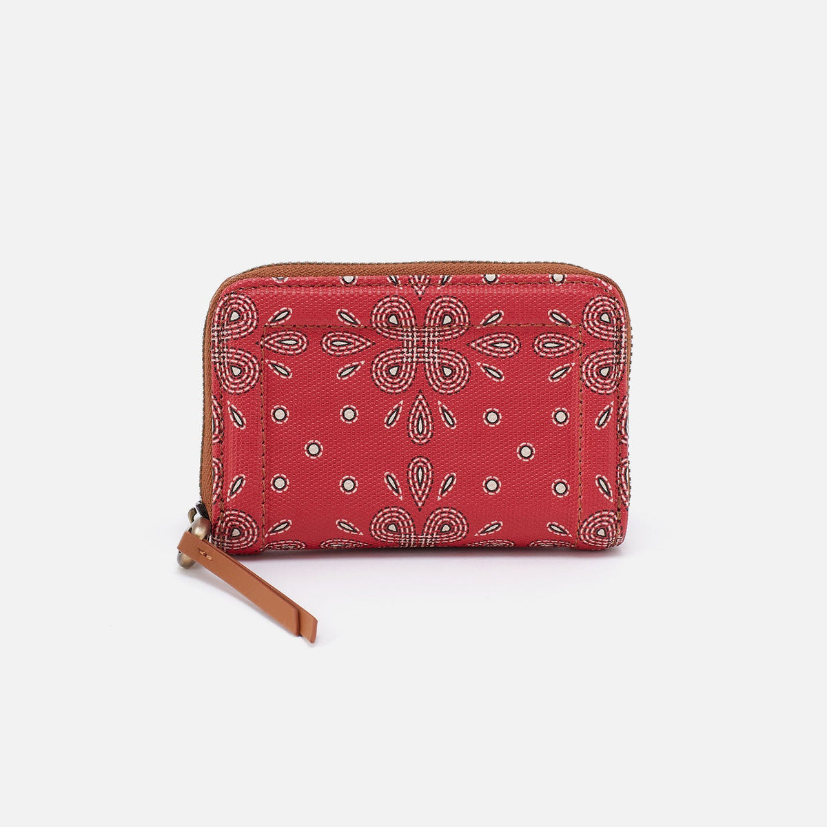 HOBO Soma Small Wallet In Coated Canvas - Red Journey Bandana