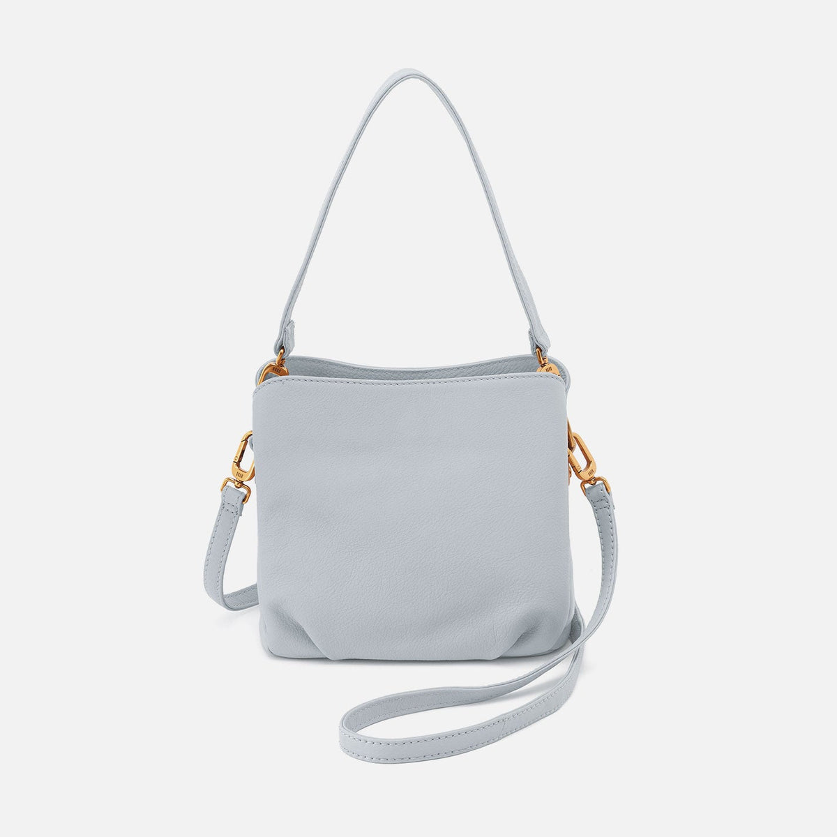 HOBO Starr Convertible Shoulder Bag in Pebbled Leather - Blue Pearl