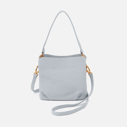 HOBO Starr Convertible Shoulder Bag in Pebbled Leather - Blue Pearl
