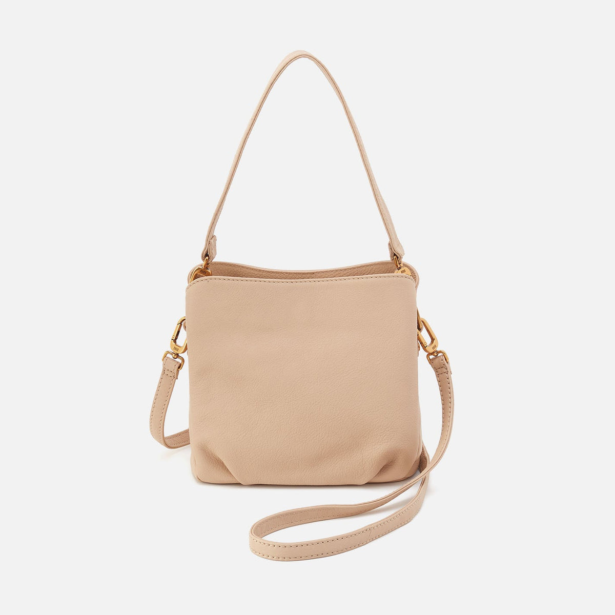 HOBO Starr Convertible Shoulder Bag in Pebbled Leather - Linen