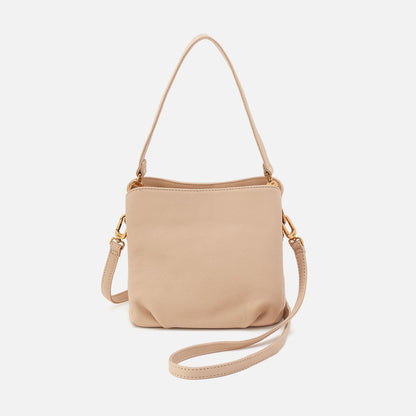 HOBO Starr Convertible Shoulder Bag in Pebbled Leather - Linen