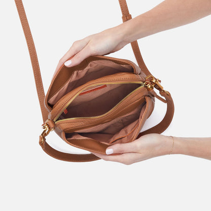 HOBO Starr Convertible Shoulder Bag in Pebbled Leather - Warm Honey