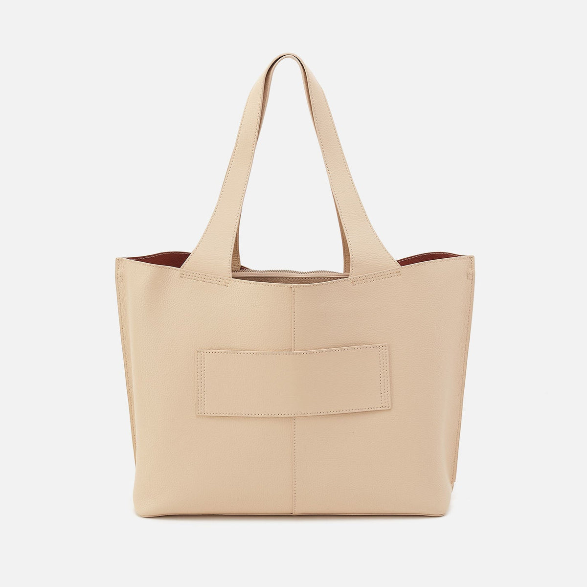 HOBO Vida Large Tote in Micro Pebbled Leather - Almond