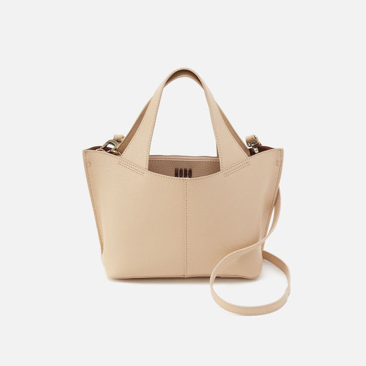 HOBO Vida Small Tote in Micro Pebbled Leather - Almond