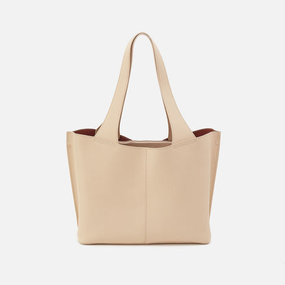 HOBO Vida Tote in Micro Pebbled Leather - Almond