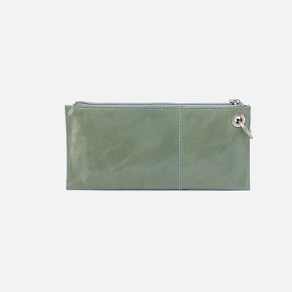 HOBO Vida Wristlet In Polished Leather - Jade