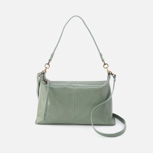 HOBO Avon Shoulder Bag In Polished Leather - Jade