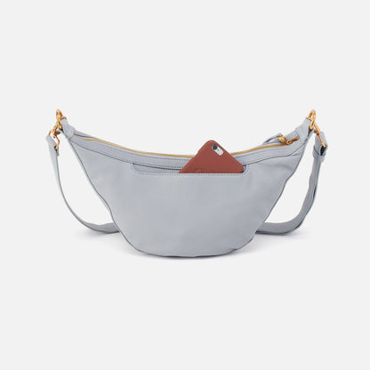 HOBO Carmen Sling In Pebbled Leather - Blue Pearl