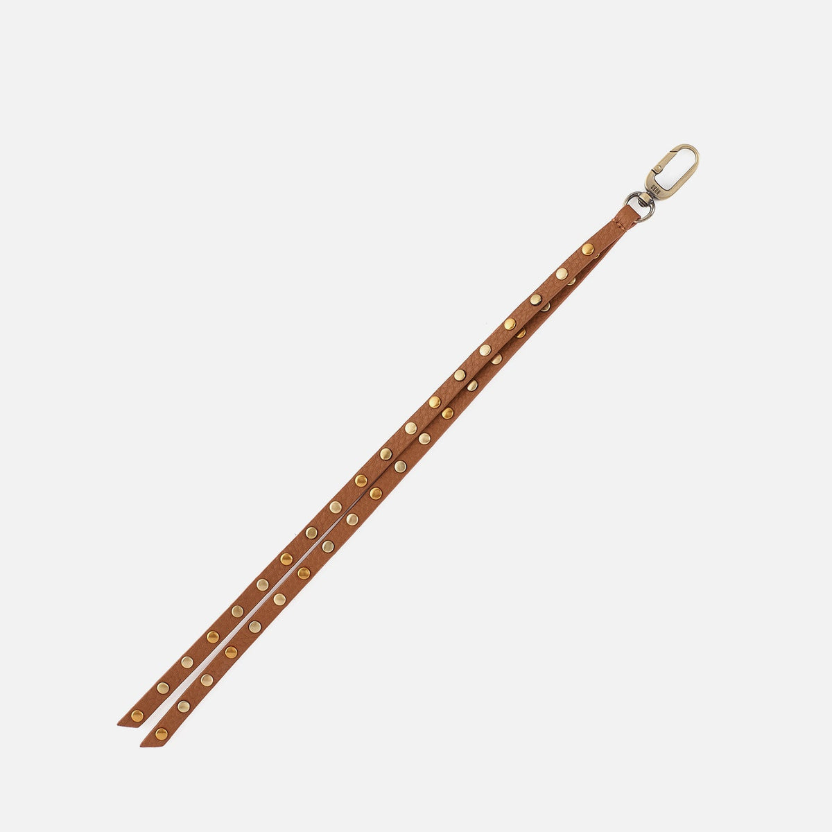 HOBO Eddie Leather Charm in Pebbled Leather - Warm Honey