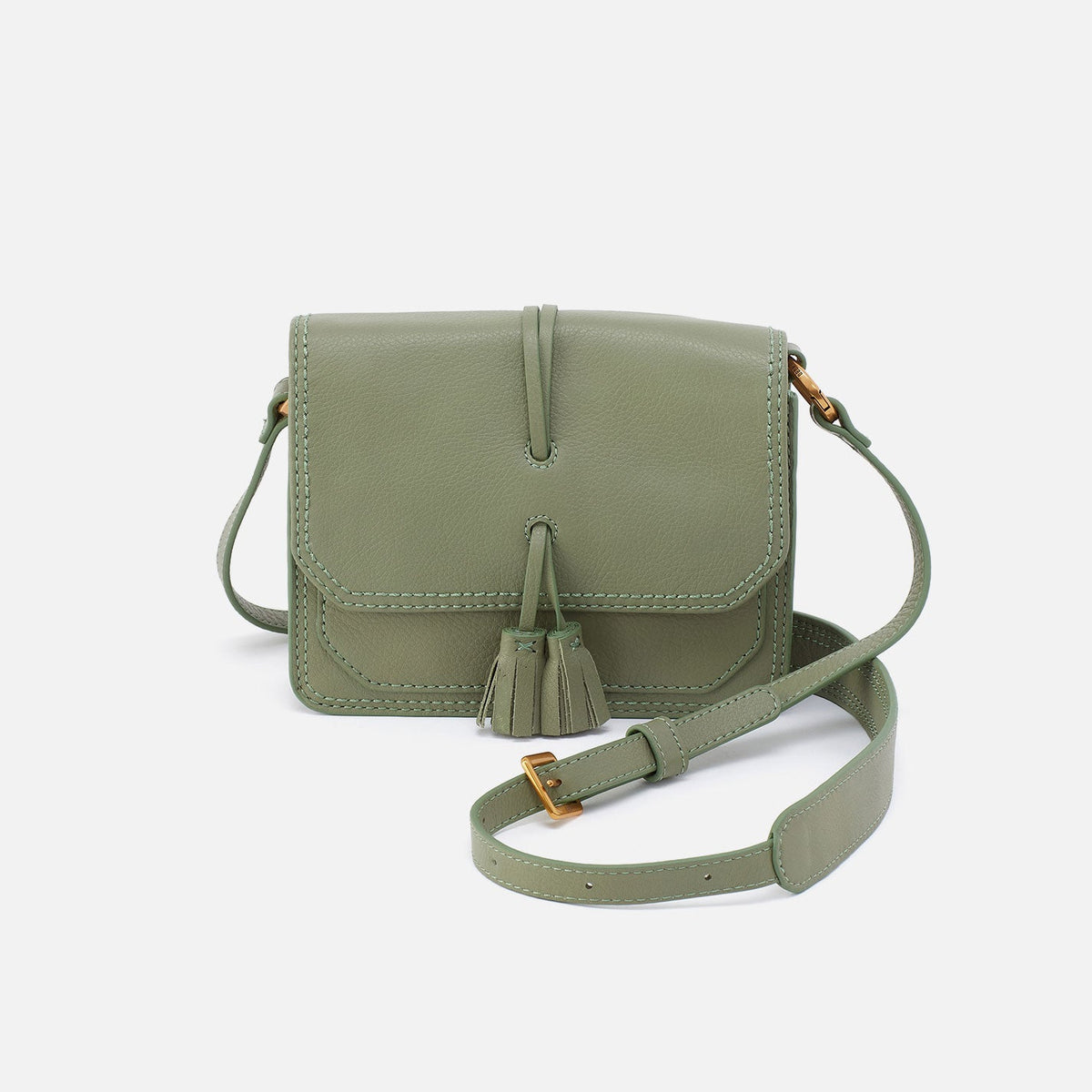 HOBO Eden Small Crossbody In Pebbled Leather - Watercress