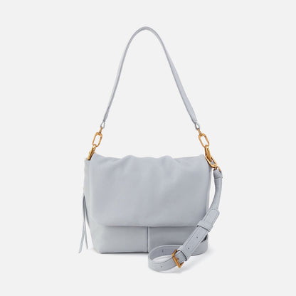 HOBO Harley Convertible Shoulder Bag In Pebbled Leather - Blue Pearl