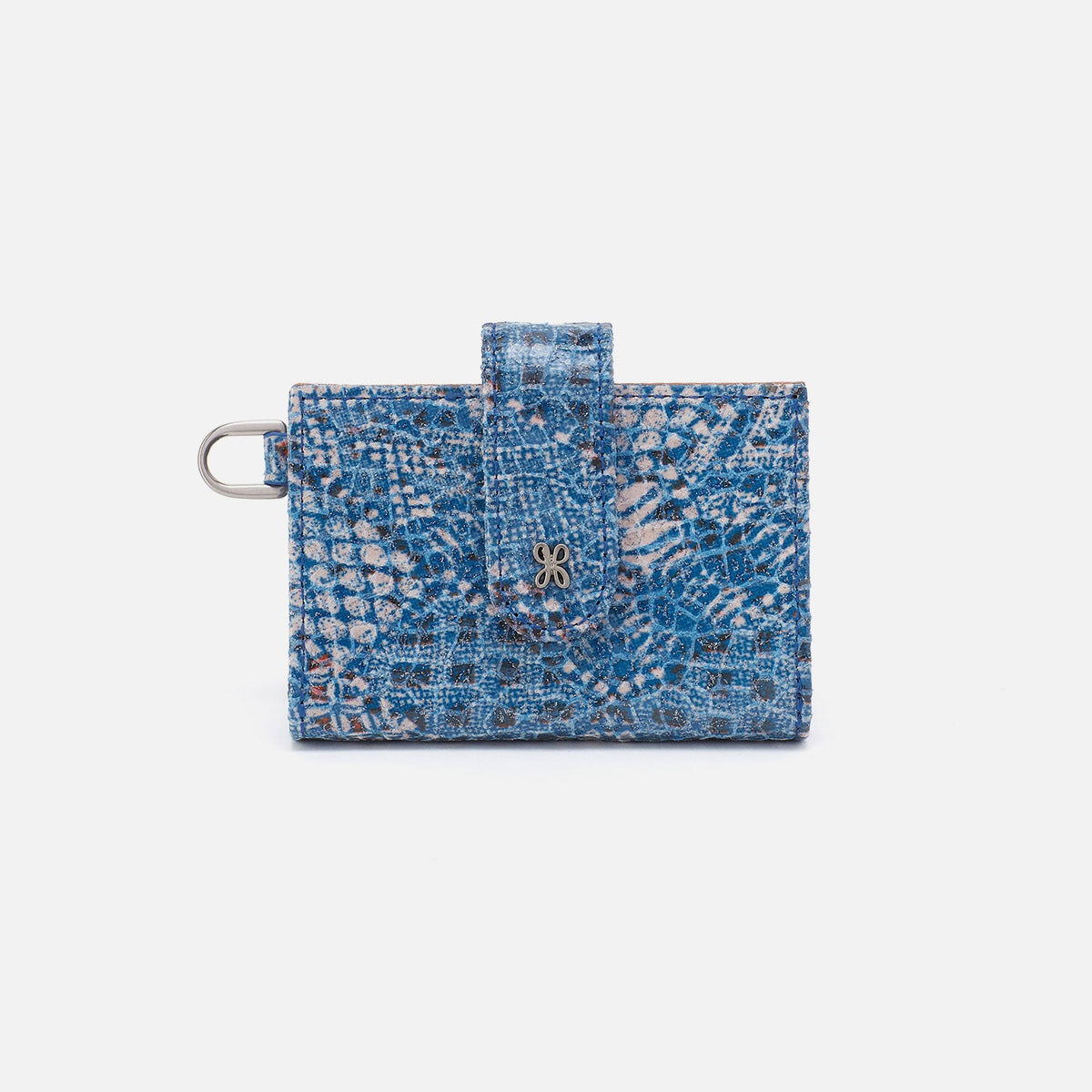 HOBO Jean Accordian Card Case In Printed Leather - Boho Bandana
