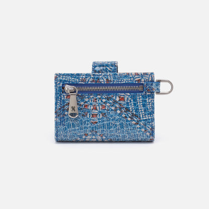 HOBO Jean Accordian Card Case In Printed Leather - Boho Bandana