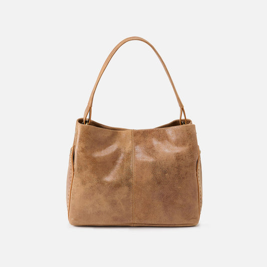 HOBO Seneca Shoulder Bag In Buffed Leather - Whiskey