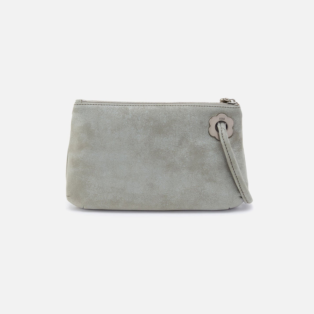 HOBO Daisy Daze Large Wristlet In Buffed Leather - Misty Harbor