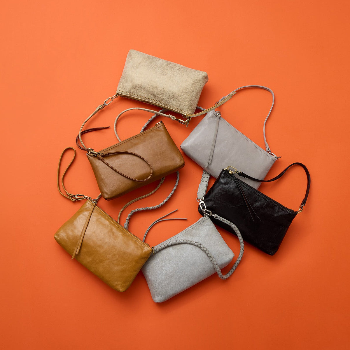 HOBO Darcy Crossbody In Buffed Leather - Misty Harbor