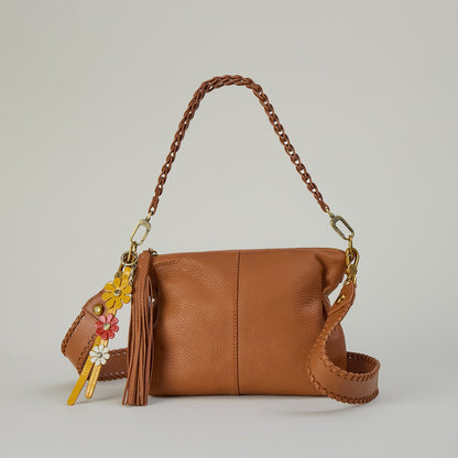 HOBO Kori Crossbody In Pebbled Leather - Warm Honey