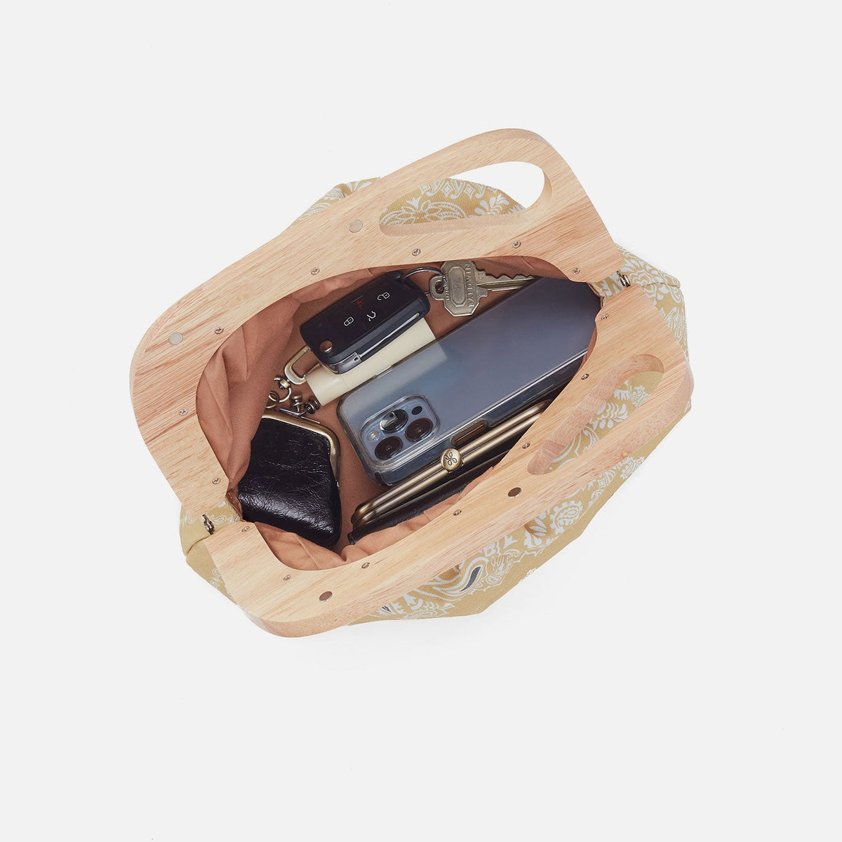 HOBO Dakota Print Clutch In Canvas - Sunset Bandana