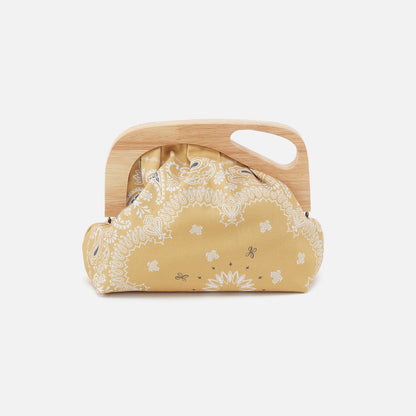 HOBO Dakota Print Clutch In Canvas - Sunset Bandana