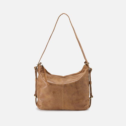 HOBO Emily Convertible Backpack In Buffed Leather - Whiskey