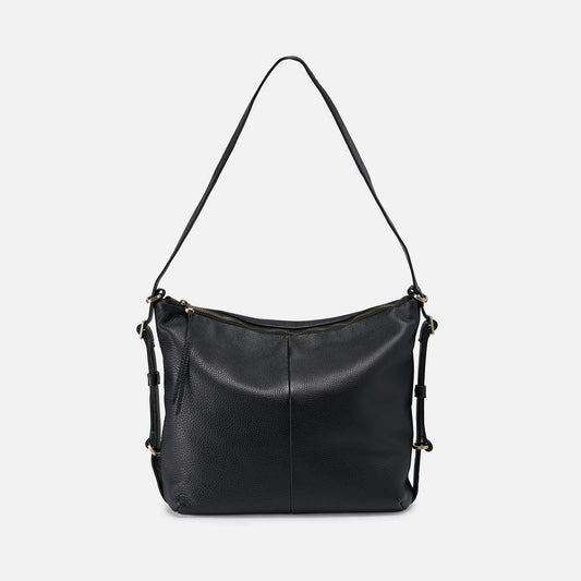 HOBO Emily Convertible Backpack In Pebbled Leather - Black