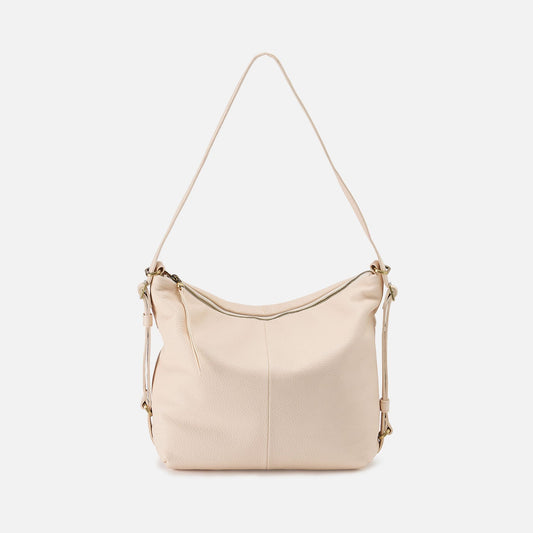 HOBO Emily Convertible Backpack In Pebbled Leather - Cream