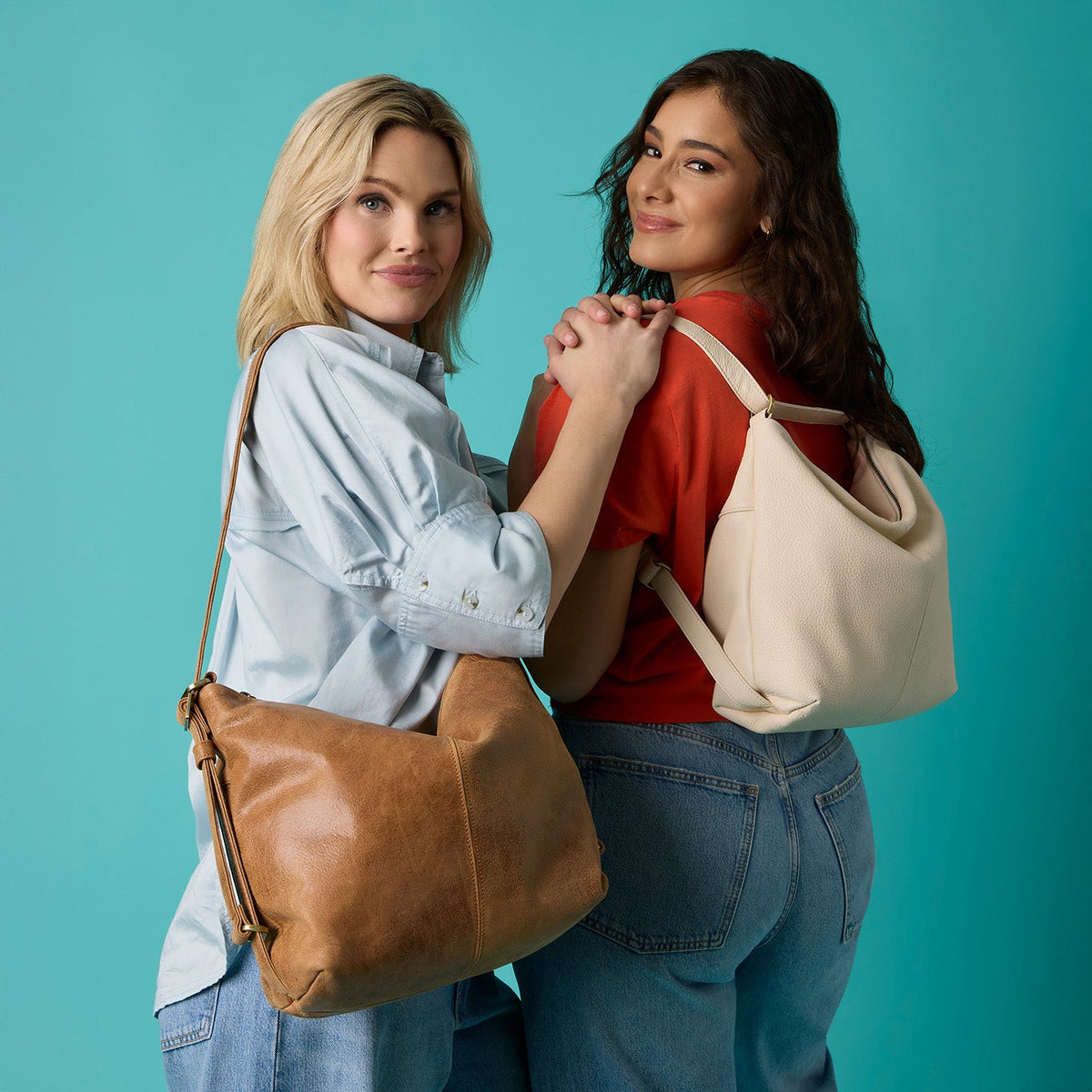 HOBO Emily Convertible Backpack In Pebbled Leather - Cream