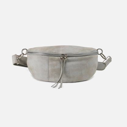 HOBO Hunter Medium Belt Bag In Buffed Leather - Misty Harbor
