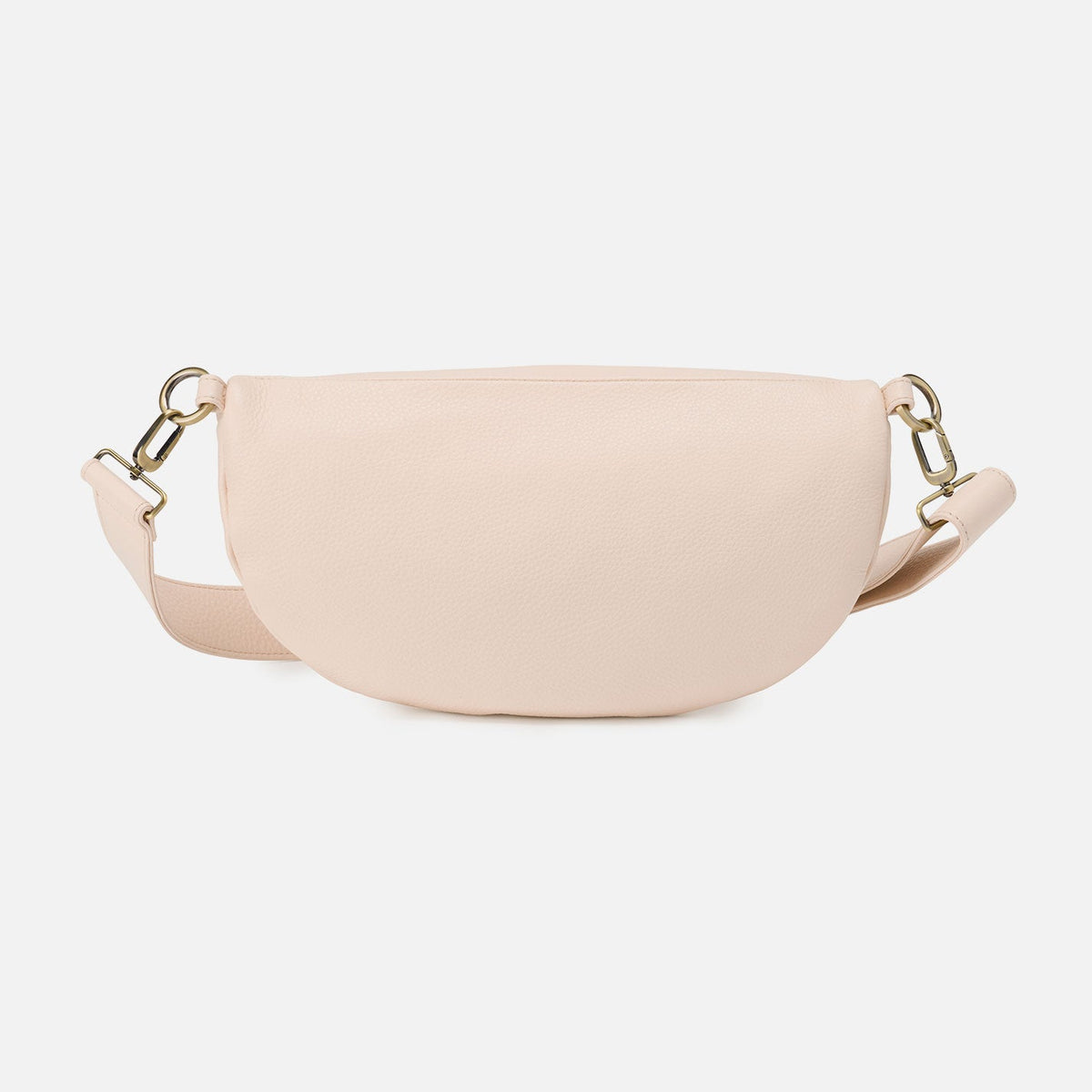 HOBO Hunter Medium Belt Bag In Pebbled Leather - Cream
