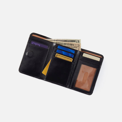 HOBO Jill Trifold Wallet In Buffed Leather - Whiskey