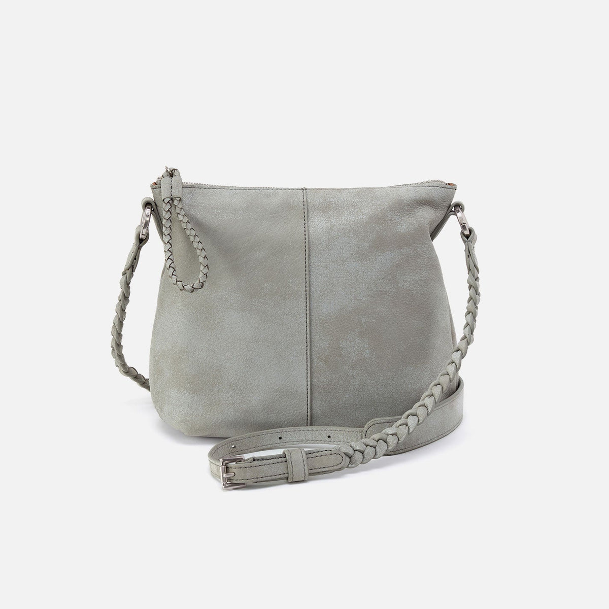 HOBO Lasso Medium Crossbody In Buffed Leather - Misty Harbor