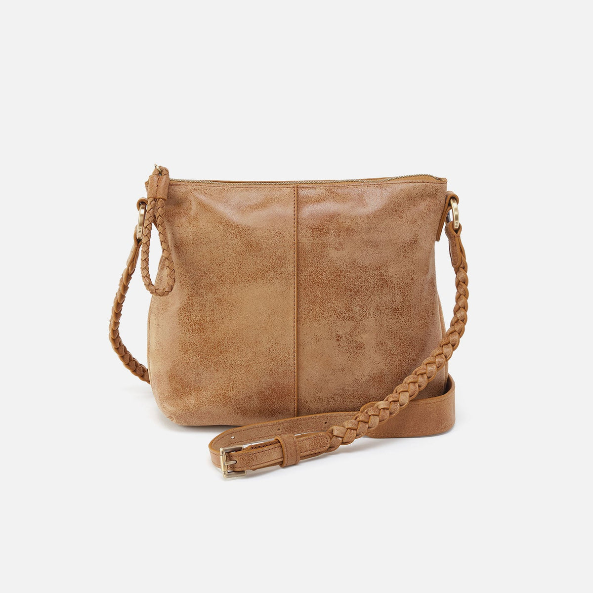 HOBO Lasso Medium Crossbody In Buffed Leather - Whiskey