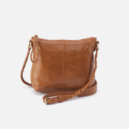 HOBO Lasso Medium Crossbody In Polished Leather - Truffle