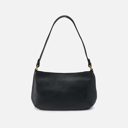 HOBO Pier Baguette In Pebbled Leather - Black