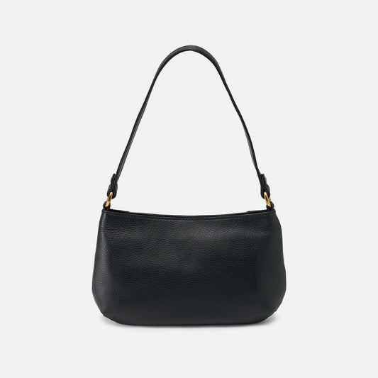 HOBO Pier Baguette In Pebbled Leather - Black