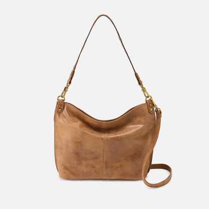 HOBO Pier Shoulder Bag In Buffed Leather - Whiskey