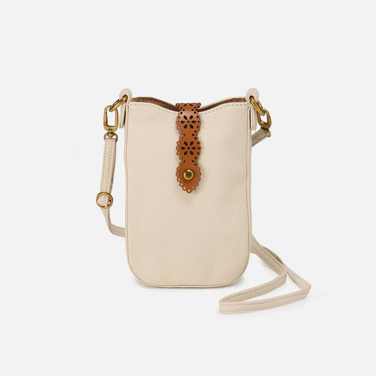 HOBO Tabby Phone Crossbody In Pebbled Leather - Birch