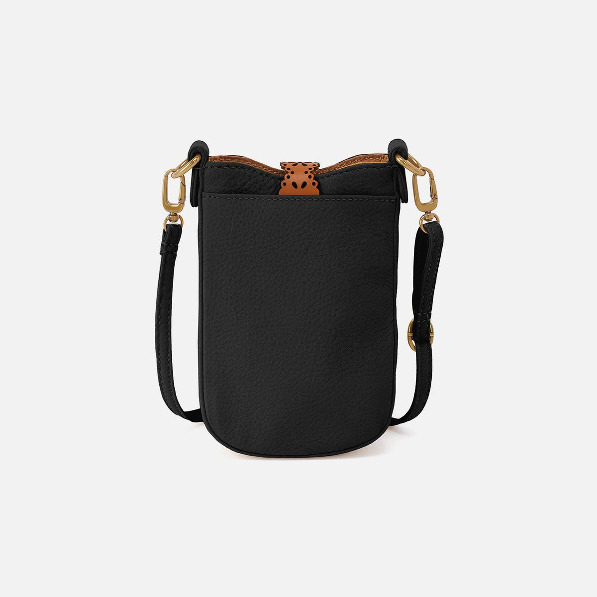 HOBO Tabby Phone Crossbody In Pebbled Leather - Black